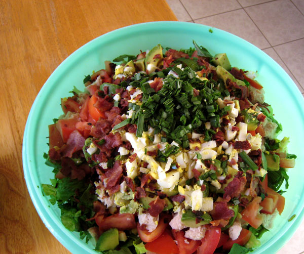 layered cobb salad