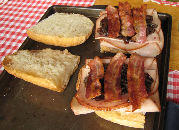 sandwich pre-oven