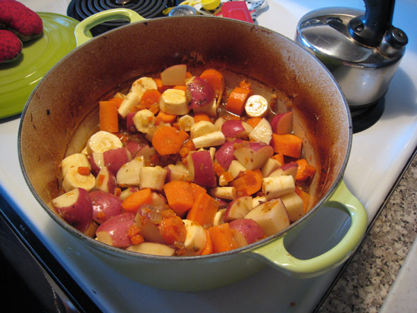 add veggies